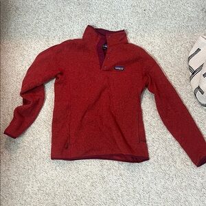 Patagonia Burgundy Pullover Fleece